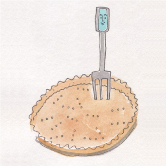 タルト作り フォーク